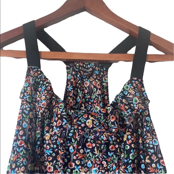 Express Black and Floral Top - Picture 2 of 12